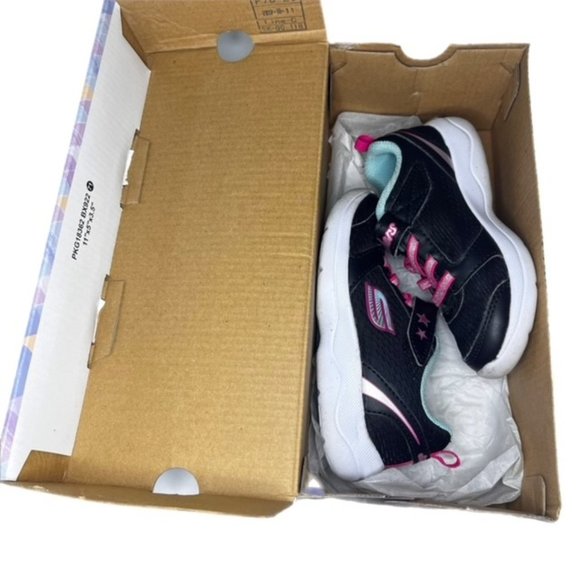 Skechers Girl Skech-Stepz 2.0 Sneakers Black/Turquoise Size 9 - Picture 11 of 11